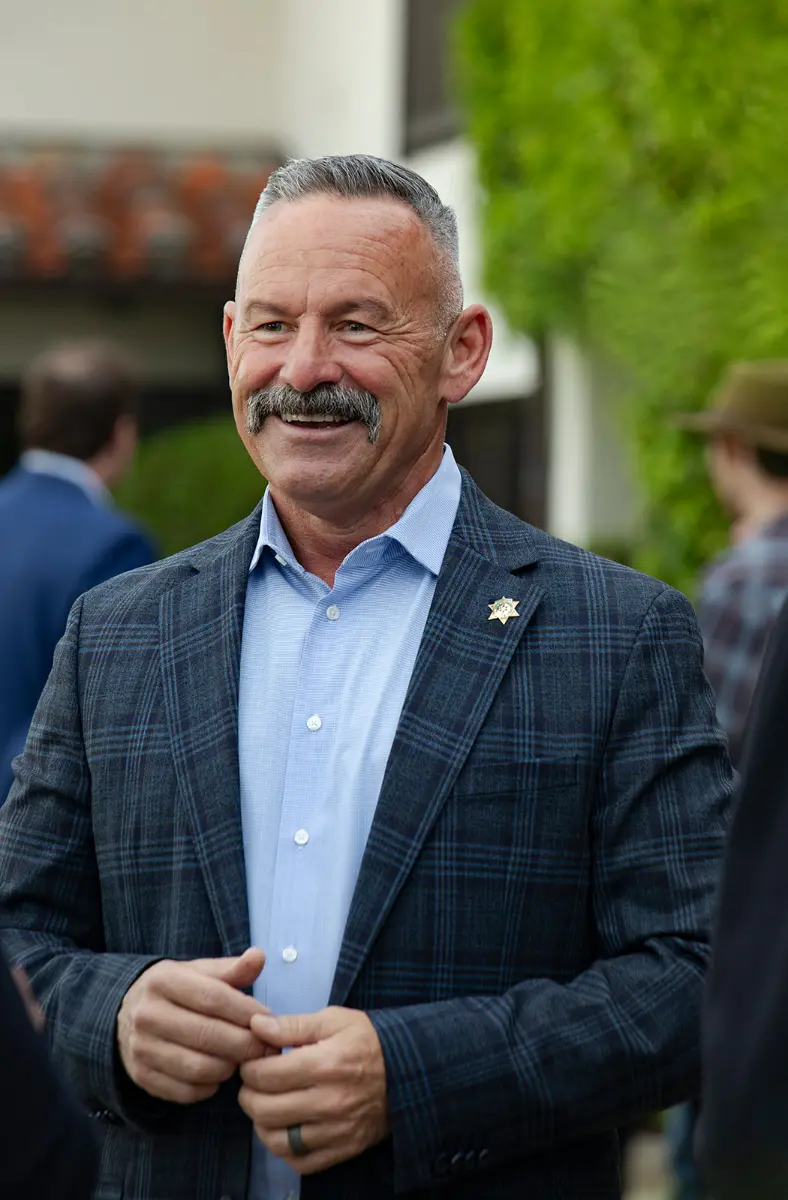 Sheriff Chad Bianco at a campaign event